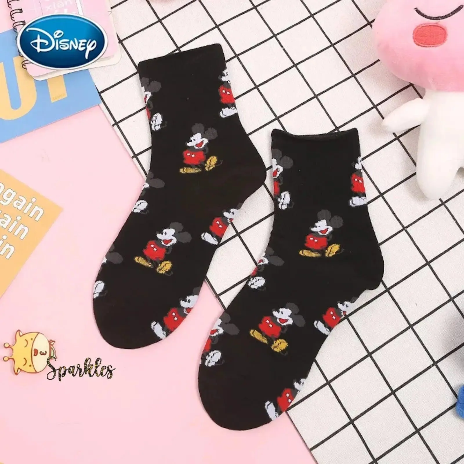 1 x ADORABLE MICKEY SOCKS PAIR