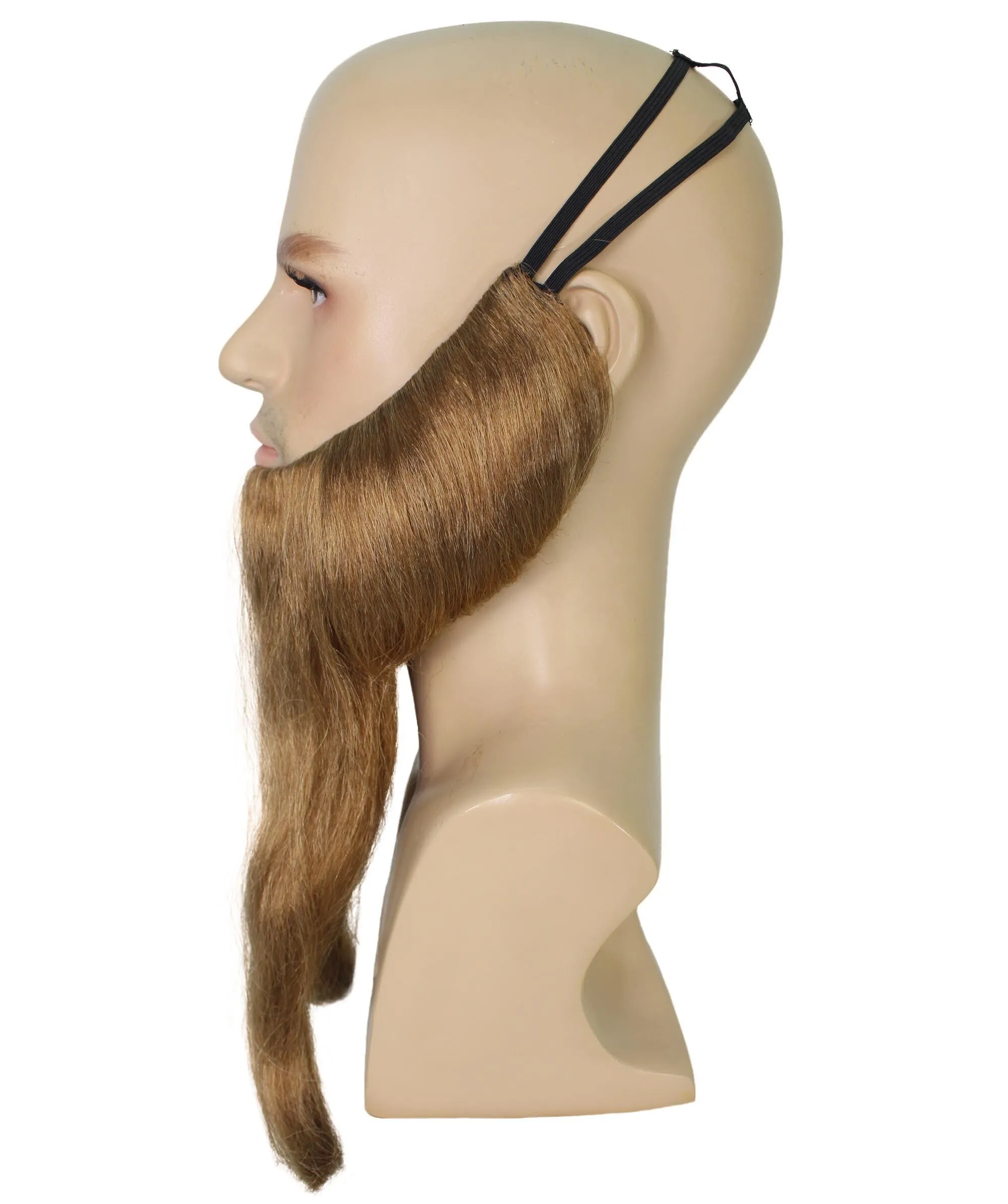 Adult Men's Brown Forked Wizard Beard | Perfect for Halloween | Flame-retardant Synthetic Fiber