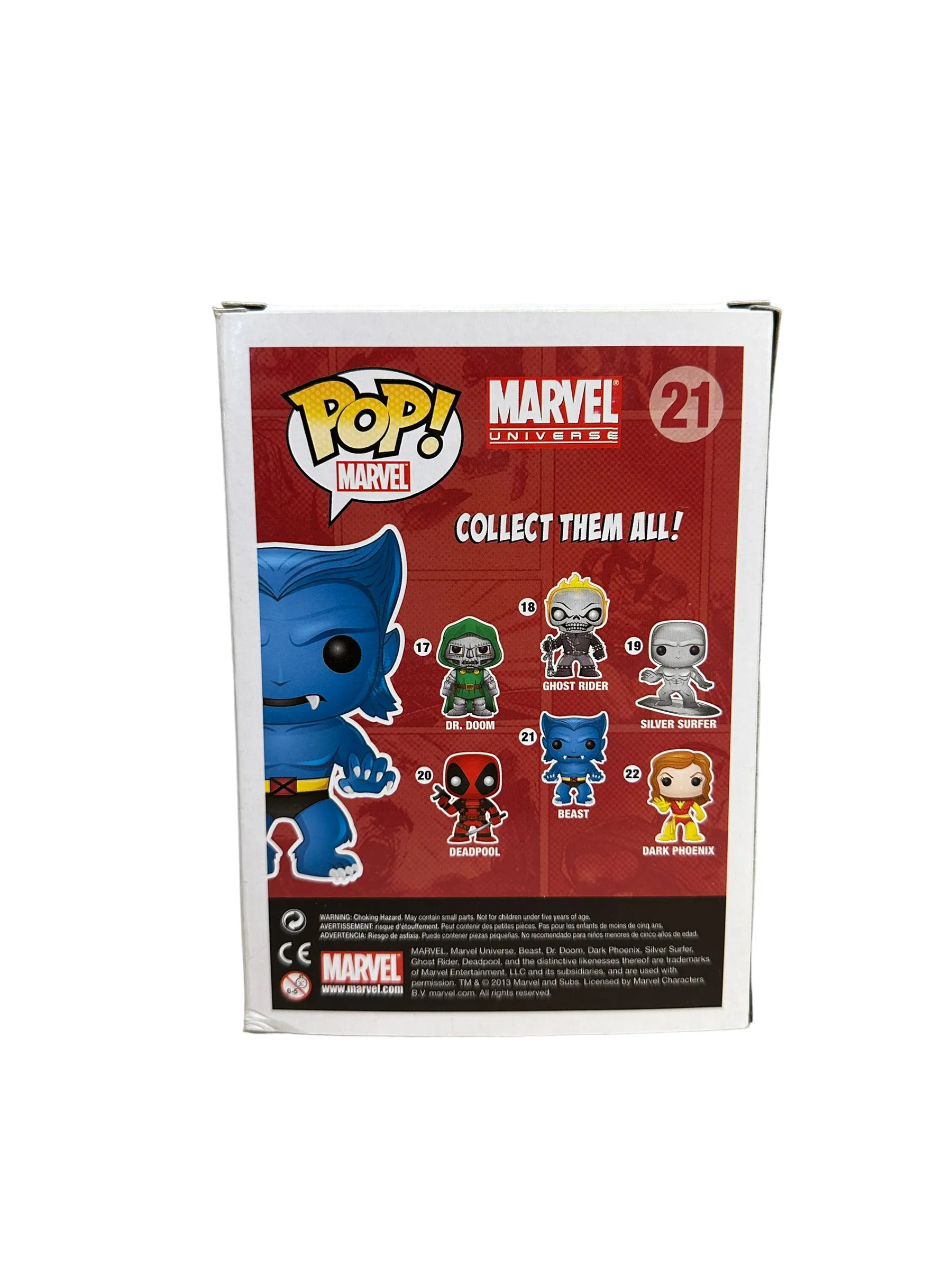 Beast #21 (Flocked) Funko Pop! - Marvel Universe - Gemini Collectibles Exclusive LE240 Pcs - Condition 7/10