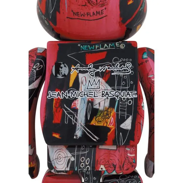 BE@RBRICK Andy Warhol × JEAN-MICHEL BASQUIAT #1 1000％