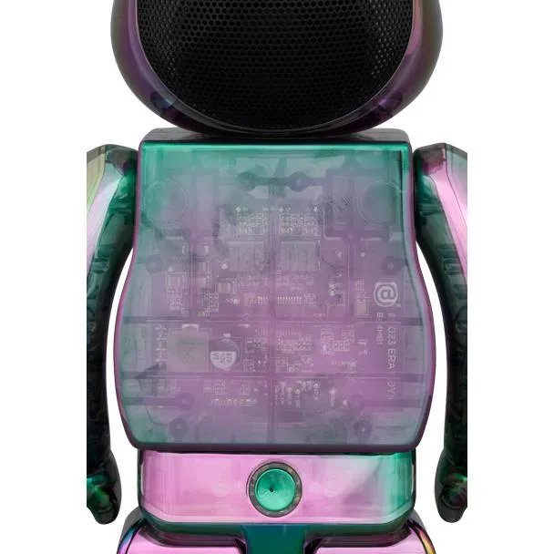 BE@RBRICK AUDIO IRIDESCENT 400％ Portable Bluetooth(R) Speaker BLACK AURORA