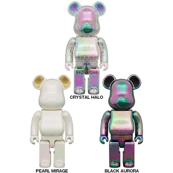 BE@RBRICK AUDIO IRIDESCENT 400％ Portable Bluetooth(R) Speaker BLACK AURORA