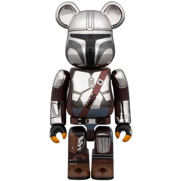 BE@RBRICK THE MANDALORIAN CHROME Ver. 100％ & 400％