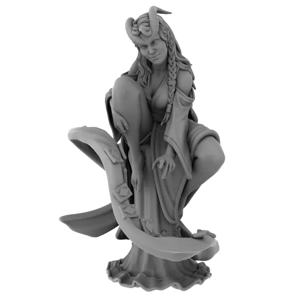 Chaval Female Tiefling 1 (Base with Cards)