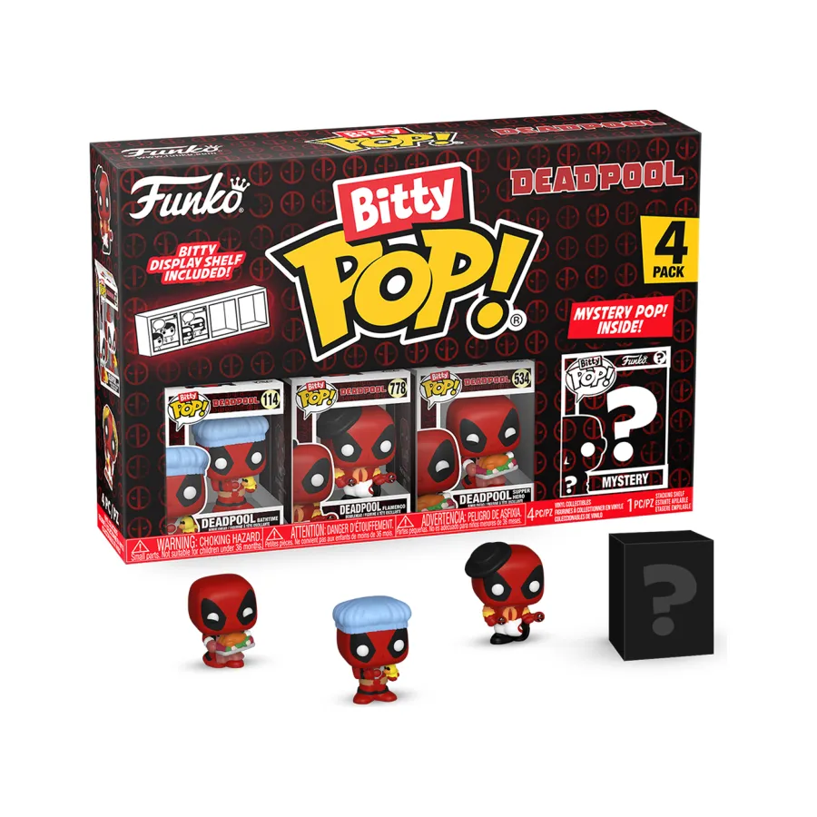 Deadpool - Bathtime Bitty Pop! 4 -Pack