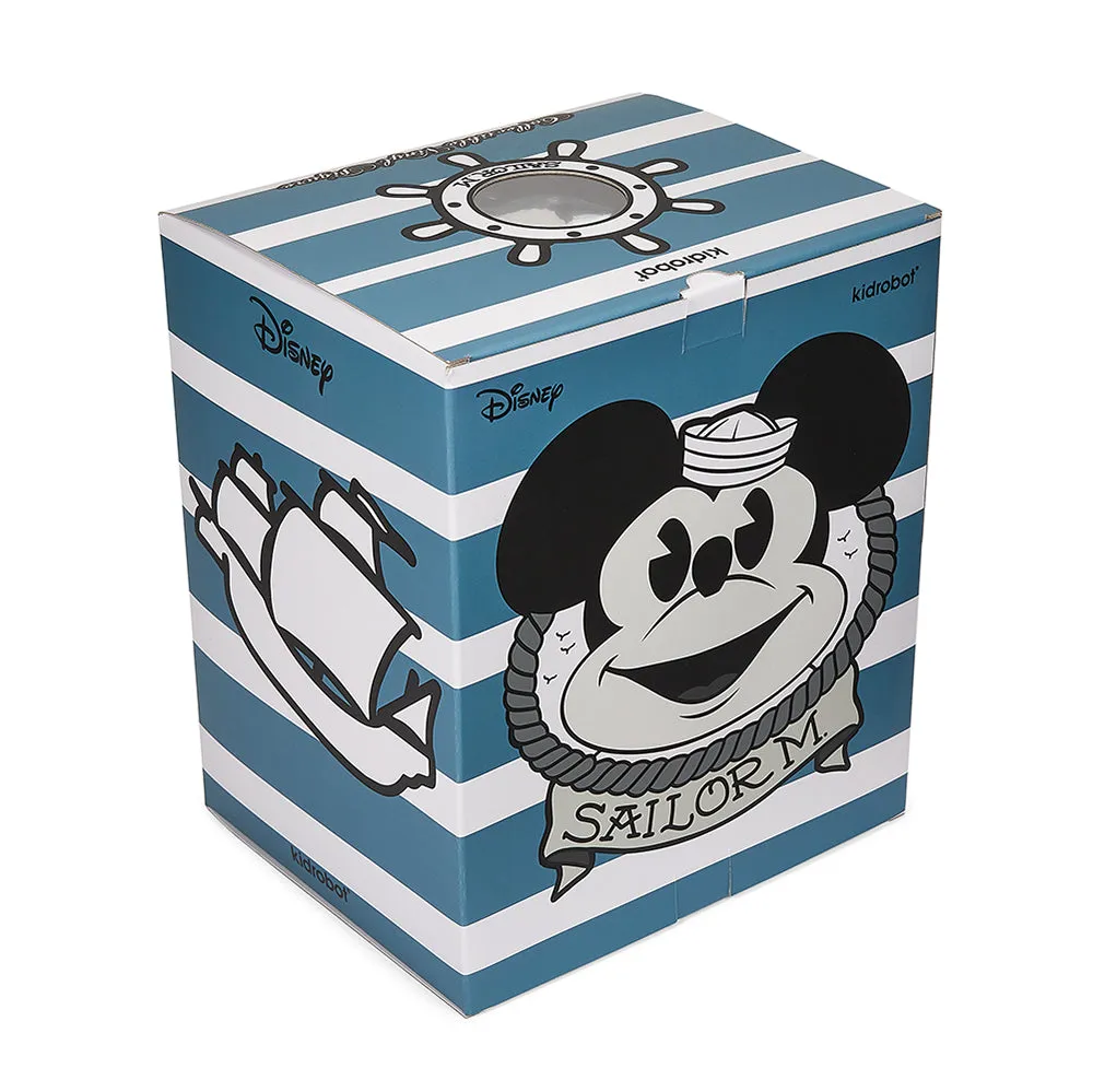 Disney Mickey Mouse "Sailor M." Collectible Vinyl Figure by Pasa - Exclusive Black and Gold Edition
