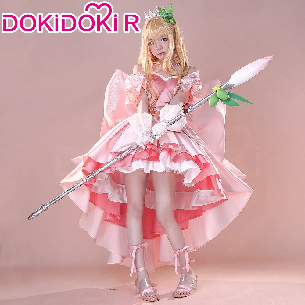 DokiDoki-R Anime Kamichama Karin Cosplay Hanazono Karin Costume Pink Dress