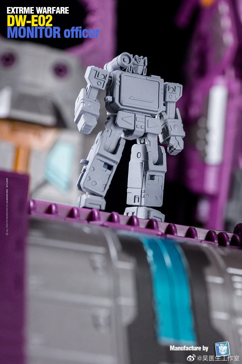 Dr.Wu & Mechanic Studio Extreme Warfare DW-E01 Destroy Emperpo (Galvatron) / DW-E02  Monitor Officer (Soundwave) Legends Class fit to Earthrise Titan Class 2 in 1 set 6cm / 4.6"