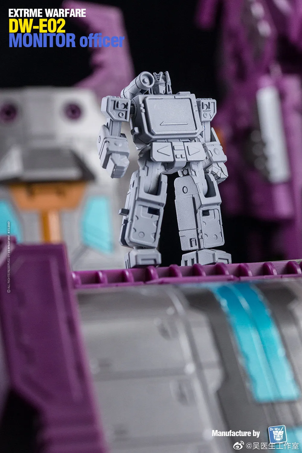 Dr.Wu & Mechanic Studio Extreme Warfare DW-E01 Destroy Emperpo (Galvatron) / DW-E02  Monitor Officer (Soundwave) Legends Class fit to Earthrise Titan Class 2 in 1 set 6cm / 4.6"