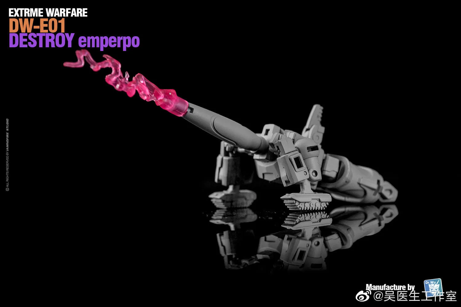 Dr.Wu & Mechanic Studio Extreme Warfare DW-E01 Destroy Emperpo (Galvatron) / DW-E02  Monitor Officer (Soundwave) Legends Class fit to Earthrise Titan Class 2 in 1 set 6cm / 4.6"