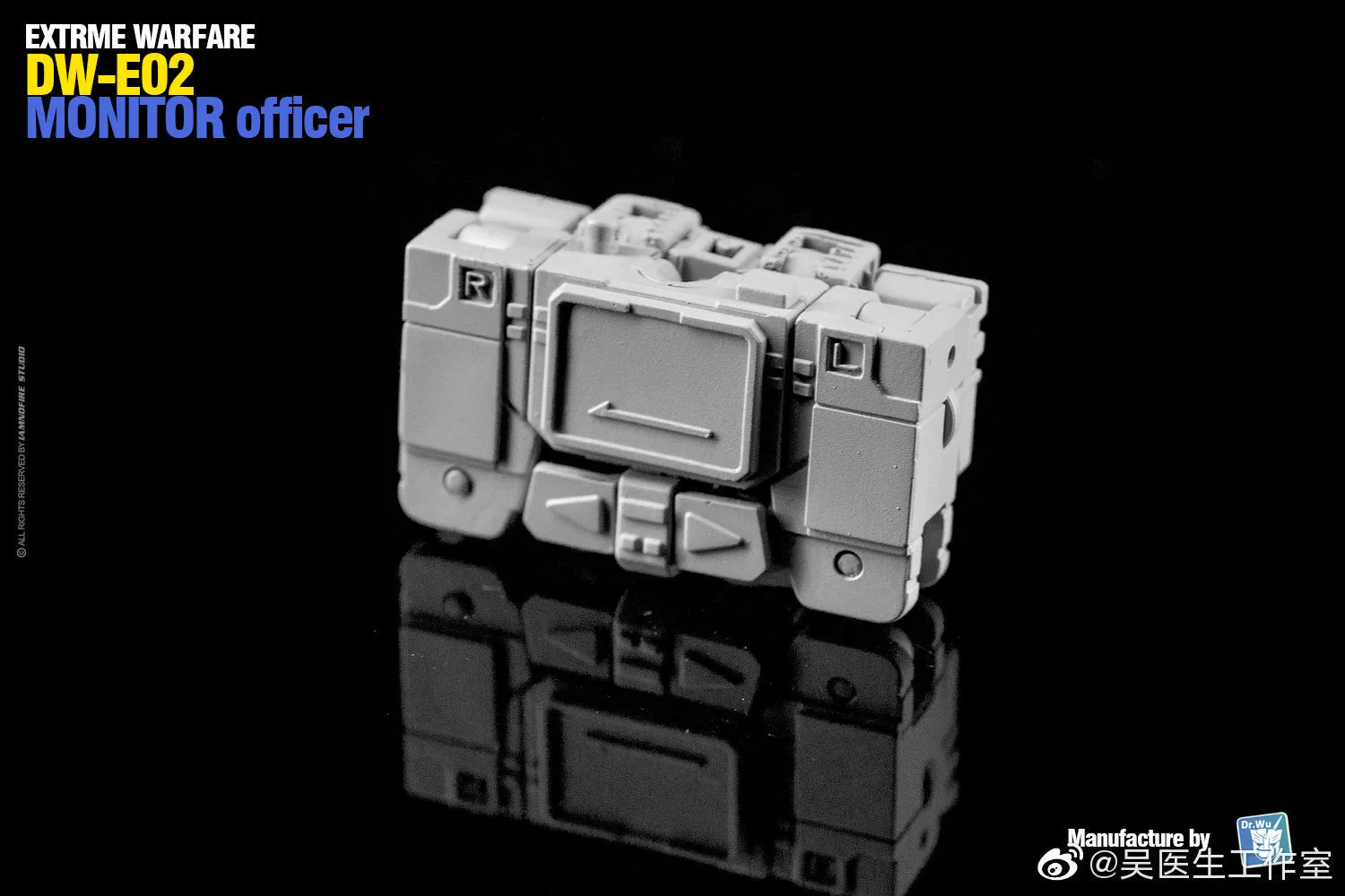 Dr.Wu & Mechanic Studio Extreme Warfare DW-E01 Destroy Emperpo (Galvatron) / DW-E02  Monitor Officer (Soundwave) Legends Class fit to Earthrise Titan Class 2 in 1 set 6cm / 4.6"