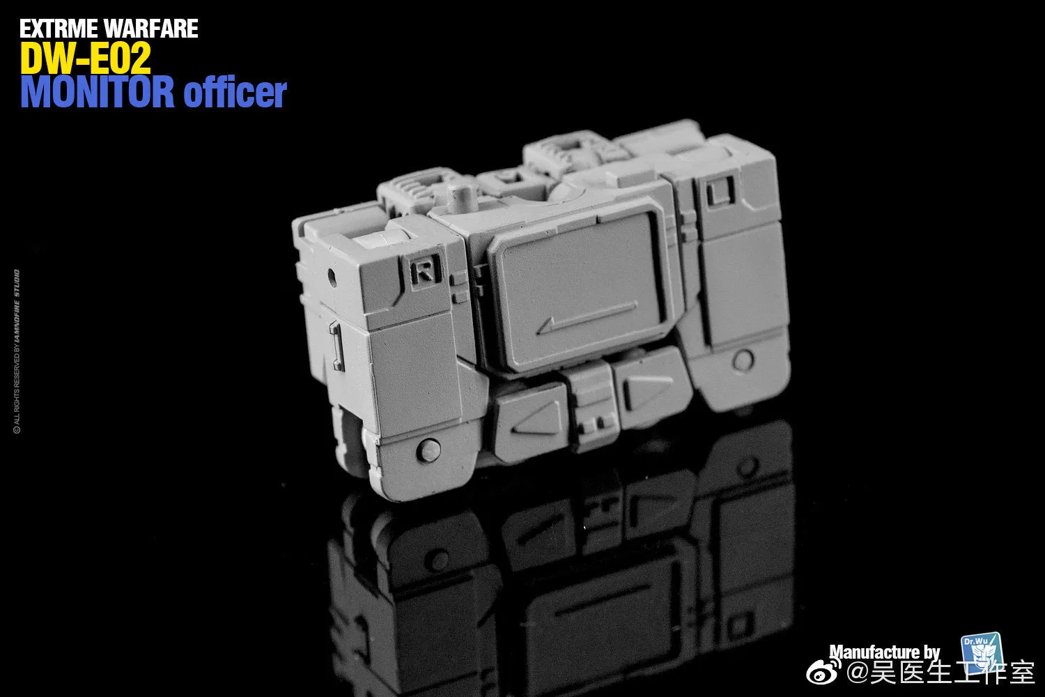 Dr.Wu & Mechanic Studio Extreme Warfare DW-E01 Destroy Emperpo (Galvatron) / DW-E02  Monitor Officer (Soundwave) Legends Class fit to Earthrise Titan Class 2 in 1 set 6cm / 4.6"