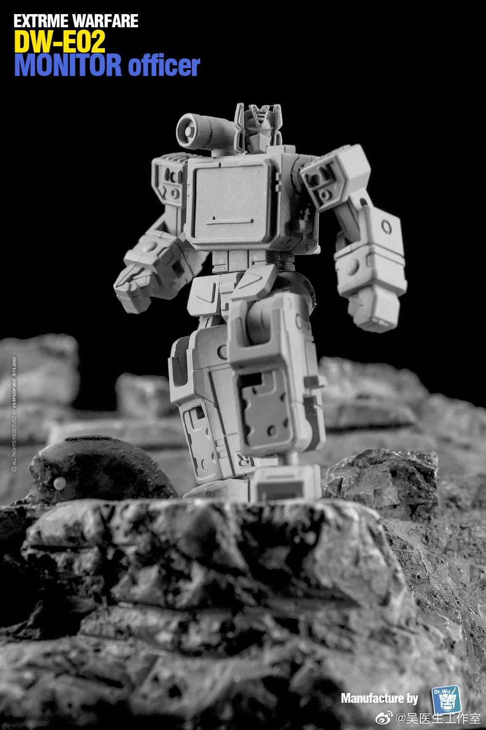 Dr.Wu & Mechanic Studio Extreme Warfare DW-E01 Destroy Emperpo (Galvatron) / DW-E02  Monitor Officer (Soundwave) Legends Class fit to Earthrise Titan Class 2 in 1 set 6cm / 4.6"