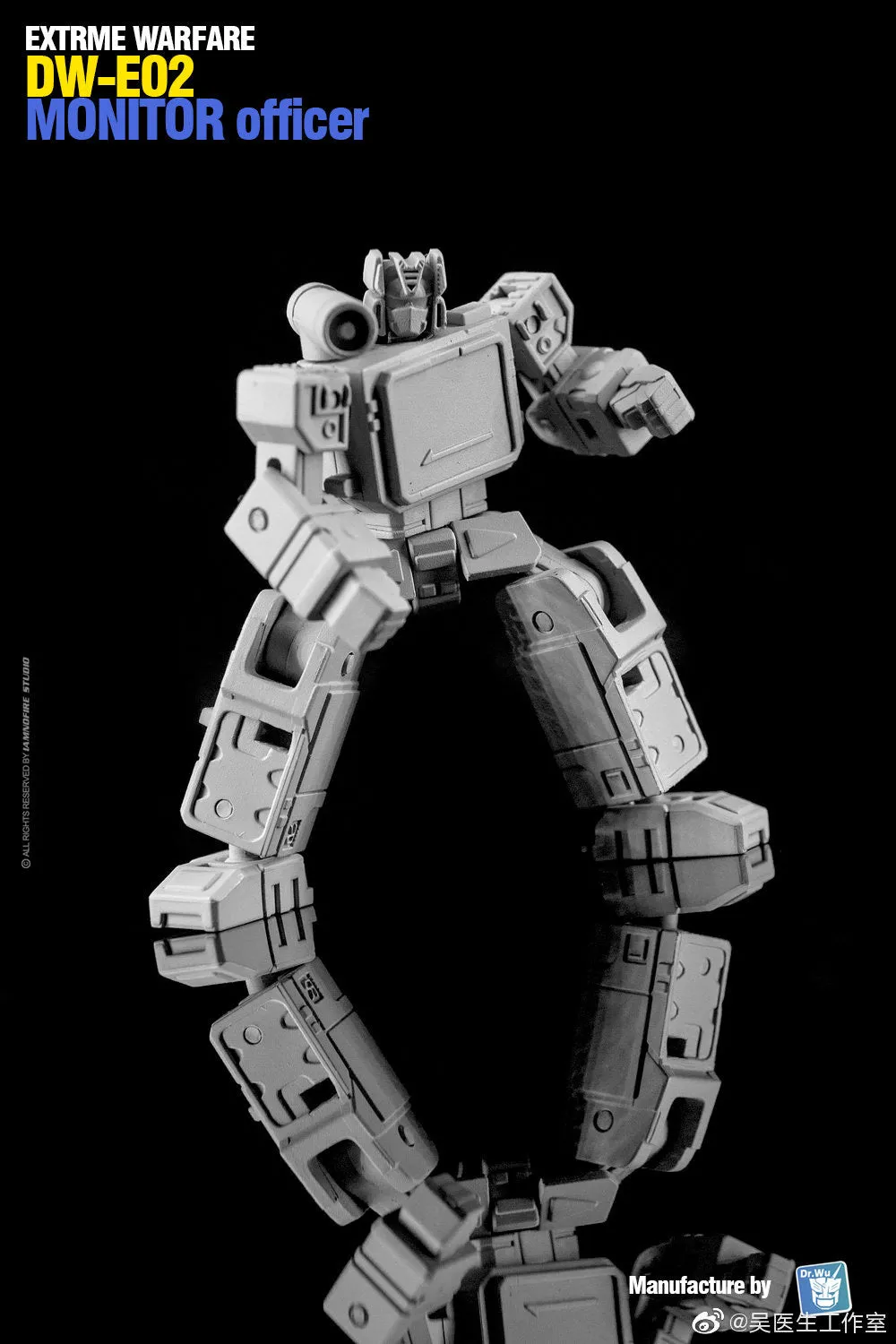 Dr.Wu & Mechanic Studio Extreme Warfare DW-E01 Destroy Emperpo (Galvatron) / DW-E02  Monitor Officer (Soundwave) Legends Class fit to Earthrise Titan Class 2 in 1 set 6cm / 4.6"