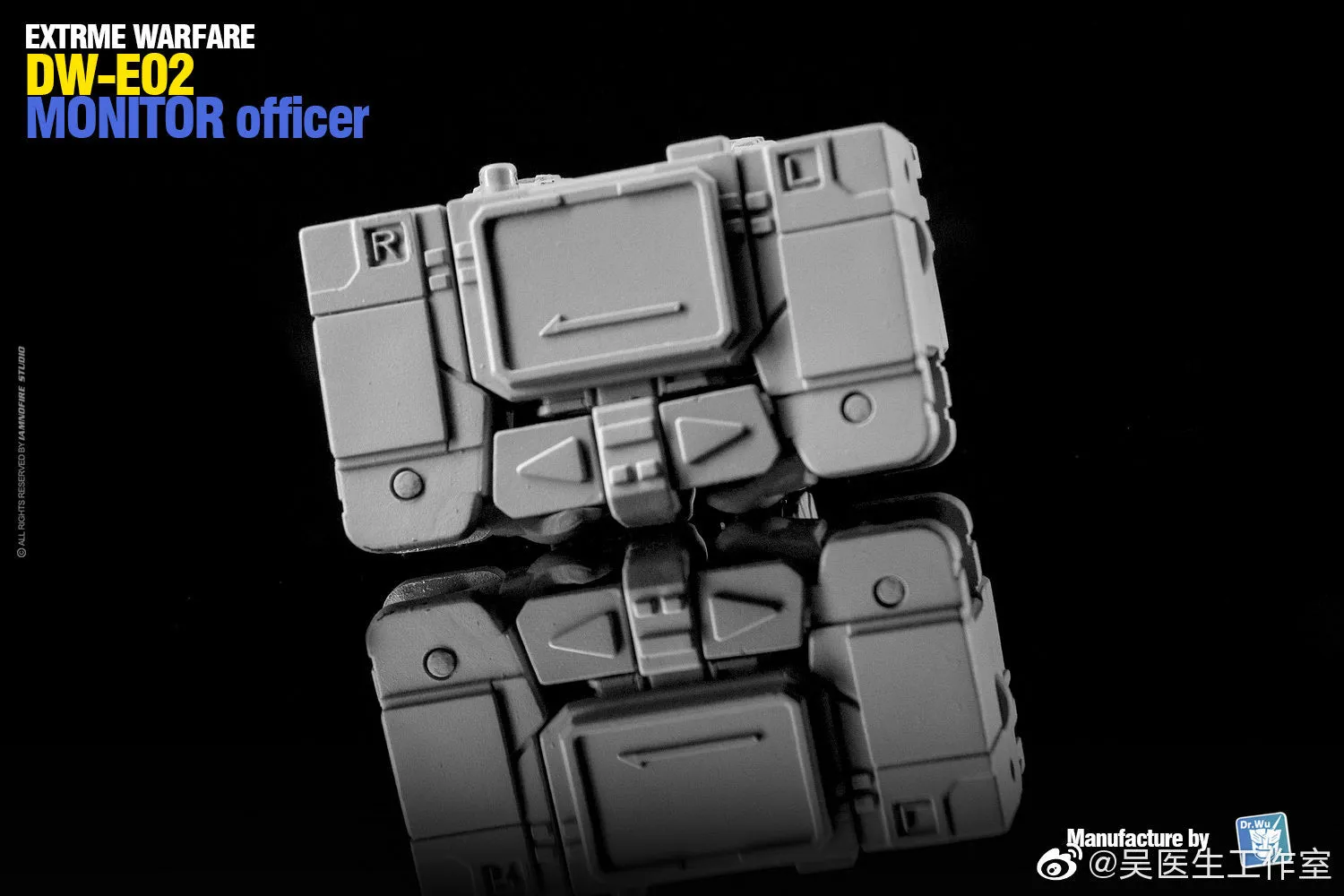 Dr.Wu & Mechanic Studio Extreme Warfare DW-E01 Destroy Emperpo (Galvatron) / DW-E02  Monitor Officer (Soundwave) Legends Class fit to Earthrise Titan Class 2 in 1 set 6cm / 4.6"
