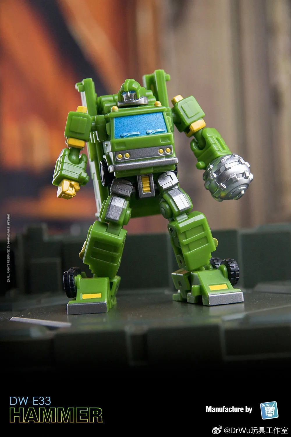 Dr.Wu & Mechanic Studio Extreme Warfare DW-E30M Iron Jack (Wheeljack SG Shattered Glass) / DW-E33 Hammer (Bulkhead)  2 in 1 set 4.5cm