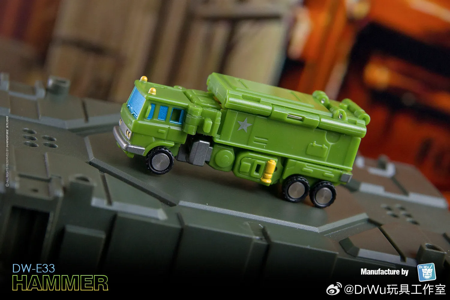Dr.Wu & Mechanic Studio Extreme Warfare DW-E30M Iron Jack (Wheeljack SG Shattered Glass) / DW-E33 Hammer (Bulkhead)  2 in 1 set 4.5cm