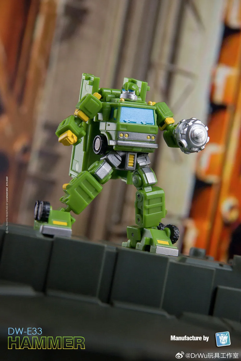 Dr.Wu & Mechanic Studio Extreme Warfare DW-E30M Iron Jack (Wheeljack SG Shattered Glass) / DW-E33 Hammer (Bulkhead)  2 in 1 set 4.5cm