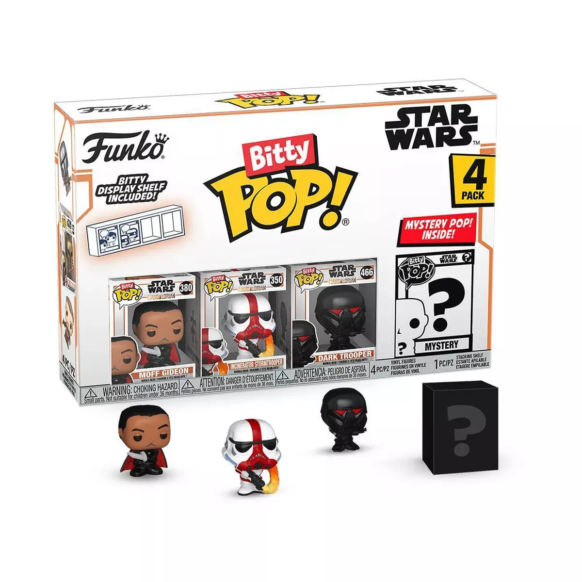 Funko Bitty Pop! Star Wars: The Mandalorian (Moff Gideon) 4-Pack Vinyl Figures (75454) LOW STOCK