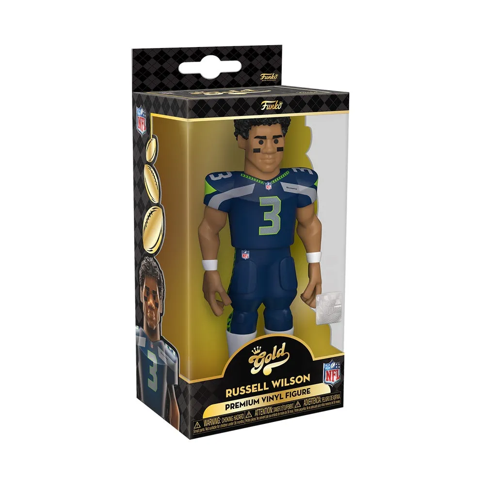 Funko GOLD Seattle Seahawks Russell Wilson 5" Premium Vinyl Figure