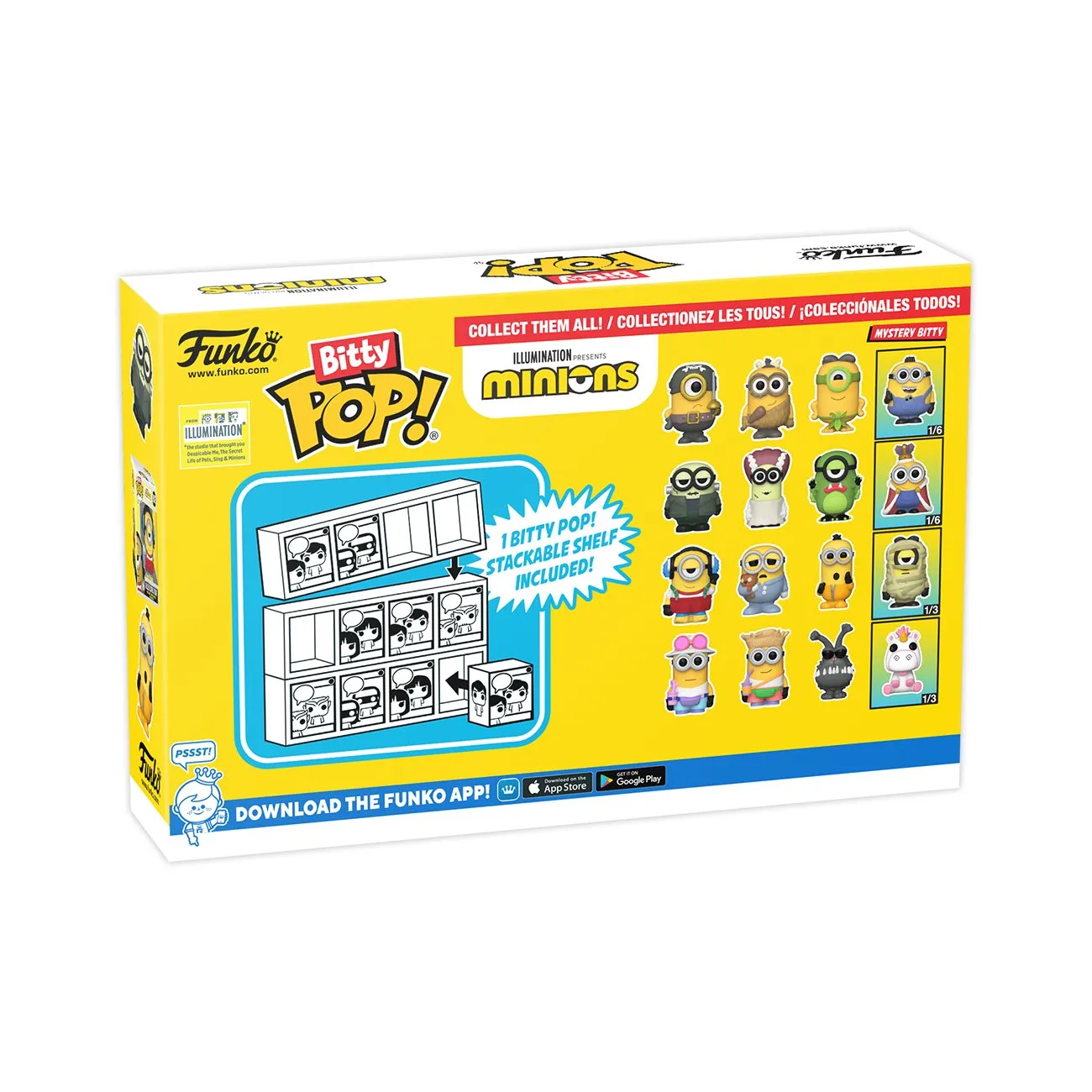 Funko POP! Bitty Minions, 4-Pack, Series 1 (Eye Matie)
