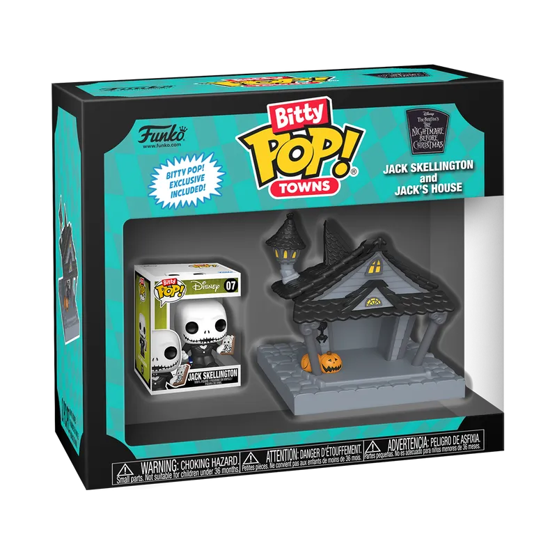 Funko Pop! Bitty Pop Town: The Nightmare Before Christmas - Jack Skellington w/ Jack's House