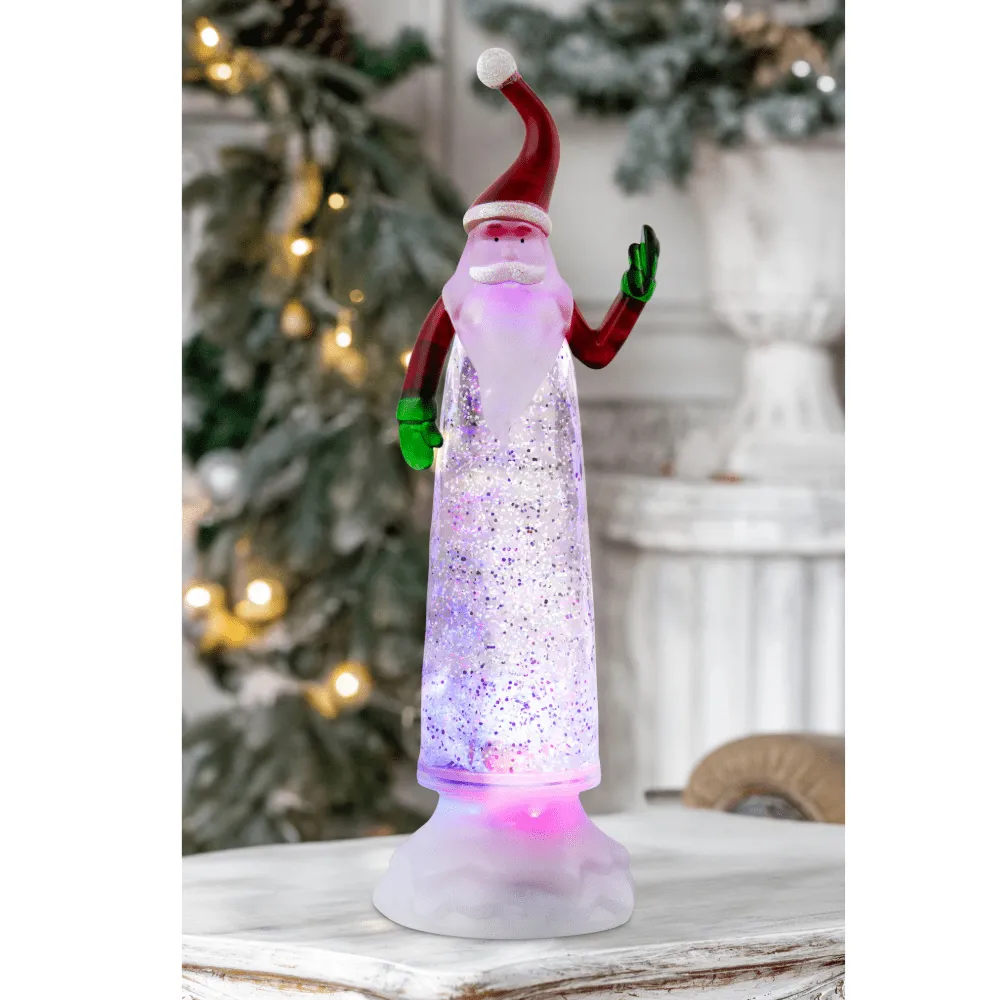 Glitter Swirl Slender Santa or Snowman USB
