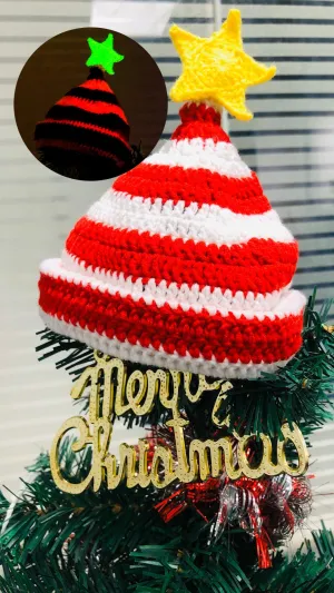 Glow-in-the-Dark Santa Hat Crochet Kit