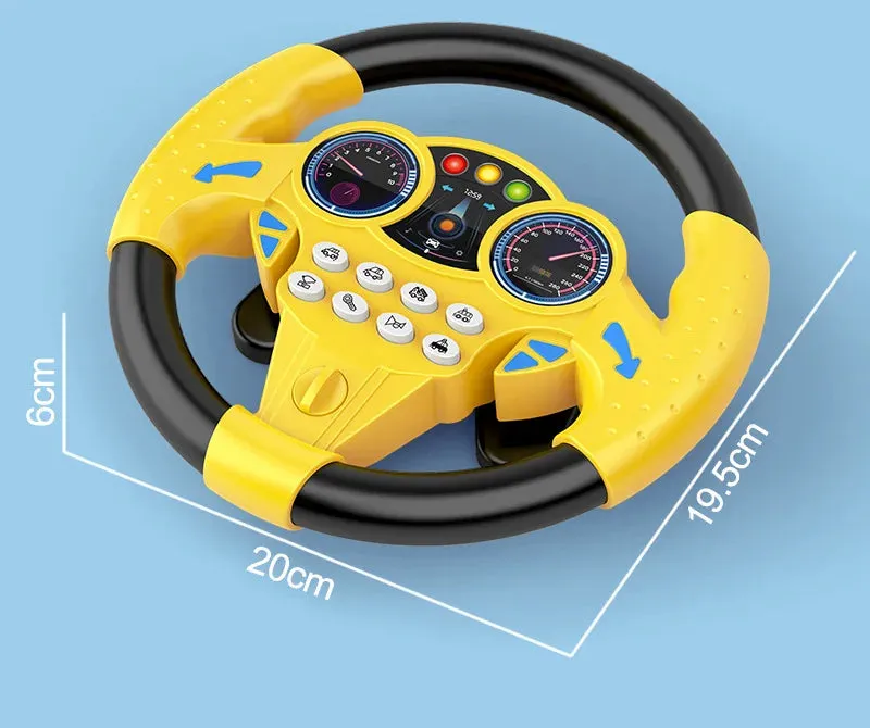 Infant Shining Simulation Steering Wheel Toy