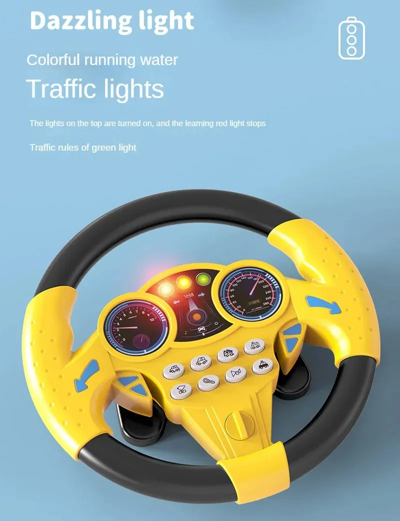 Infant Shining Simulation Steering Wheel Toy