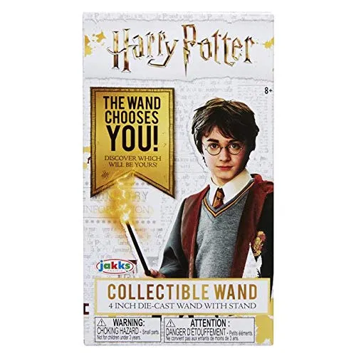 Jakks Harry Potter Collectible 4” Die-Cast Mini Wand W/ Stand - 1 Random Blind Box