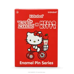Kidrobot Cup Noodles x Hello Kitty Enamel Pin Series: (1 Blind Box)