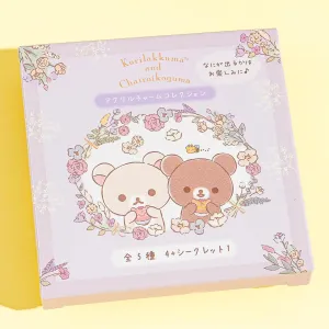 Korilakkuma & Chairoikoguma Flower Tea Time Acrylic Charm