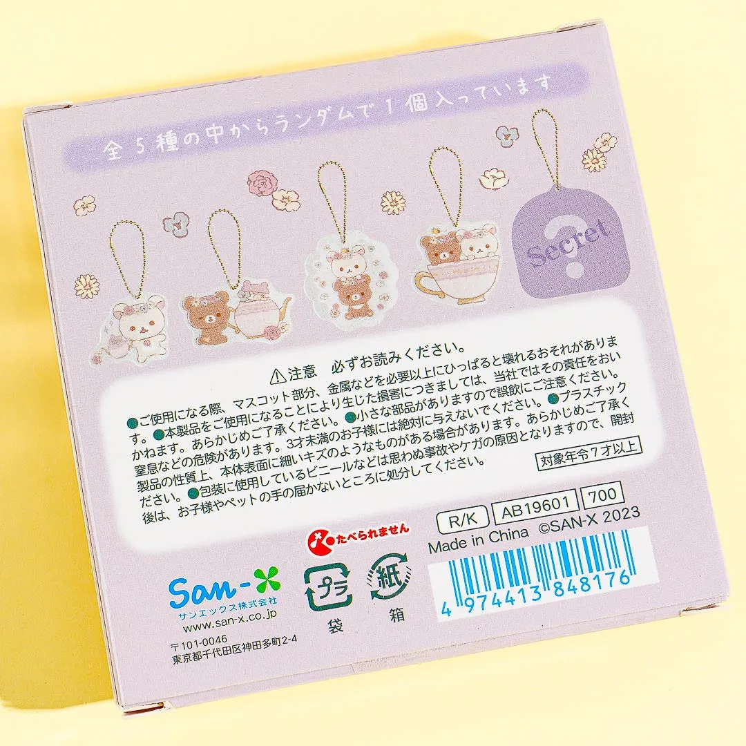 Korilakkuma & Chairoikoguma Flower Tea Time Acrylic Charm
