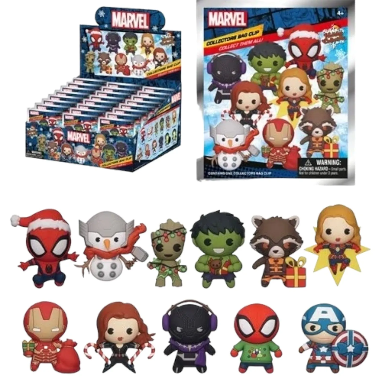 Marvel Holiday Mystery Foam Bag Clip