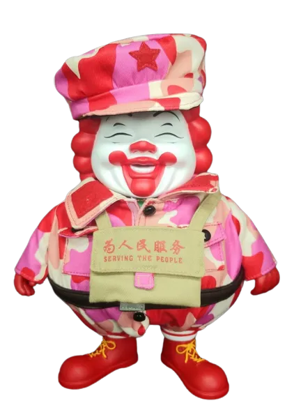 MC Supersized Camo Bangkok Art Toy by Ron English