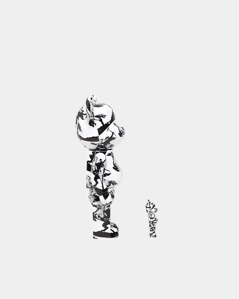 Medicom Toy Be@rbrick X Brandalism Highwayman 100% & 400% Figure Set Grey