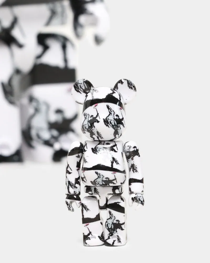 Medicom Toy Be@rbrick X Brandalism Highwayman 100% & 400% Figure Set Grey