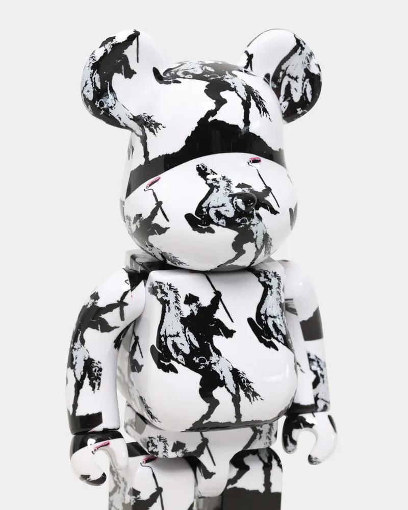 Medicom Toy Be@rbrick X Brandalism Highwayman 100% & 400% Figure Set Grey