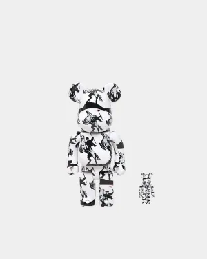 Medicom Toy Be@rbrick X Brandalism Highwayman 100% & 400% Figure Set Grey