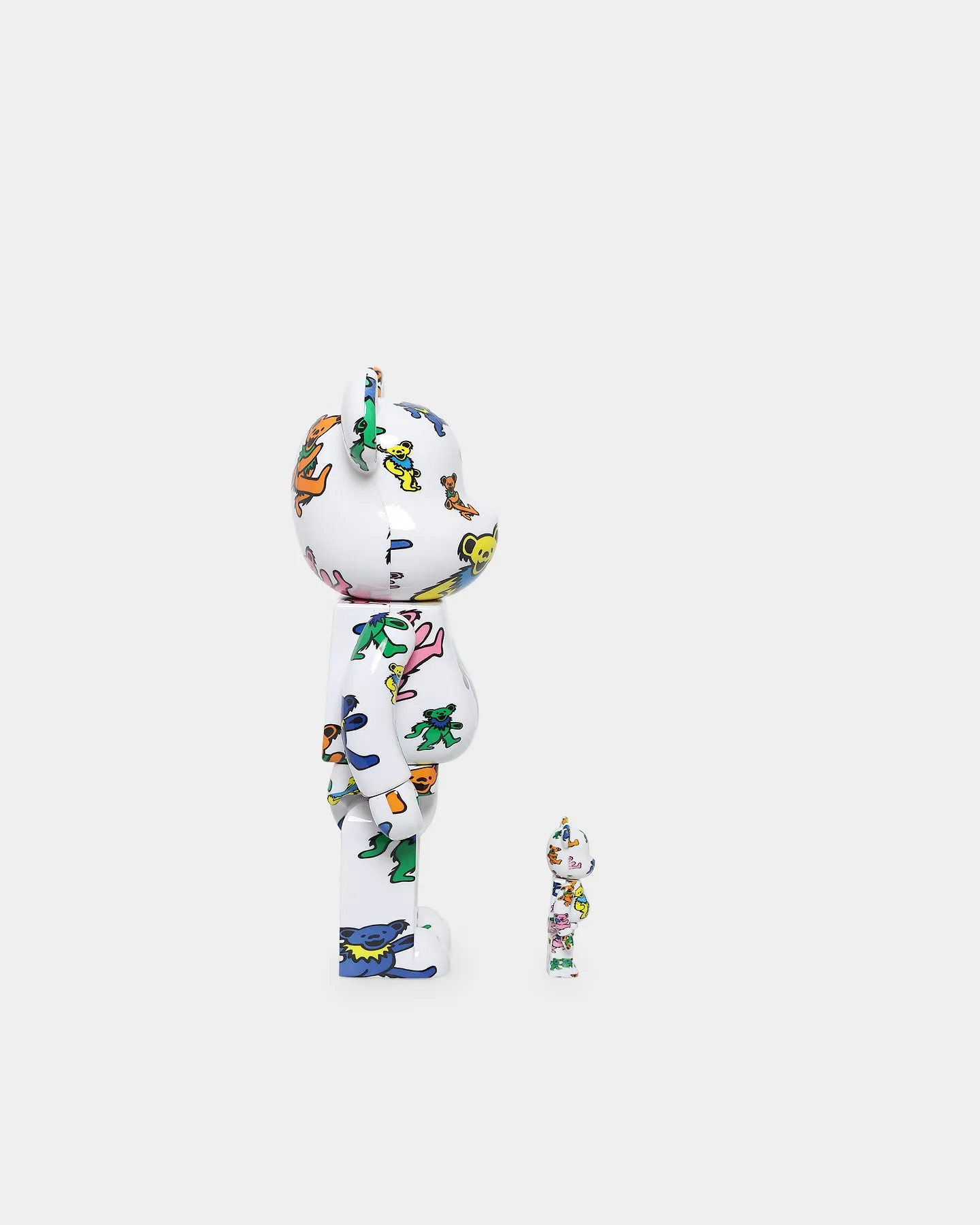 Medicom Toy Be@rbrick X Grateful Dead 100% & 400% Figure Set White