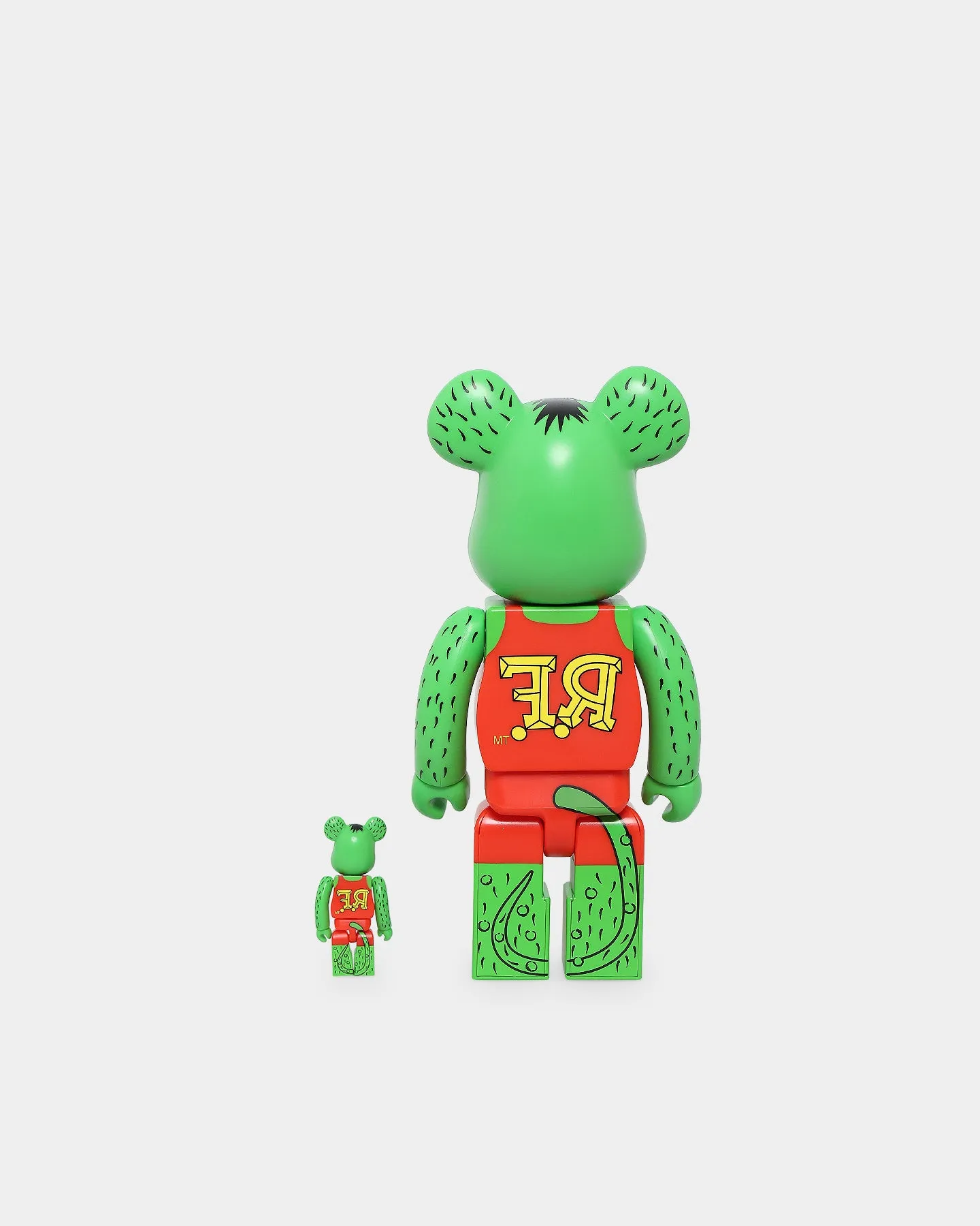 Medicom Toy Be@rbrick X Rat Fink 100% & 400% Figure Set Green
