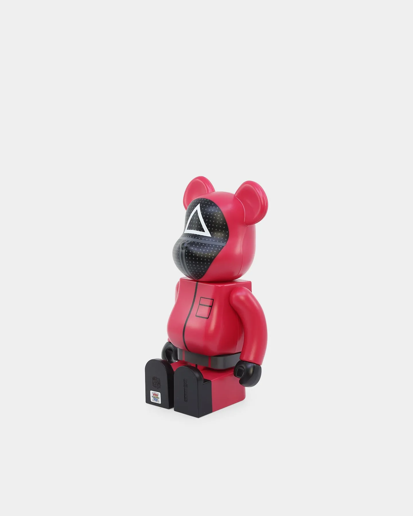 Medicom Toy Be@rbrick X Squid Games Triangle Guard 100% & 400% Figure Set Red/Black