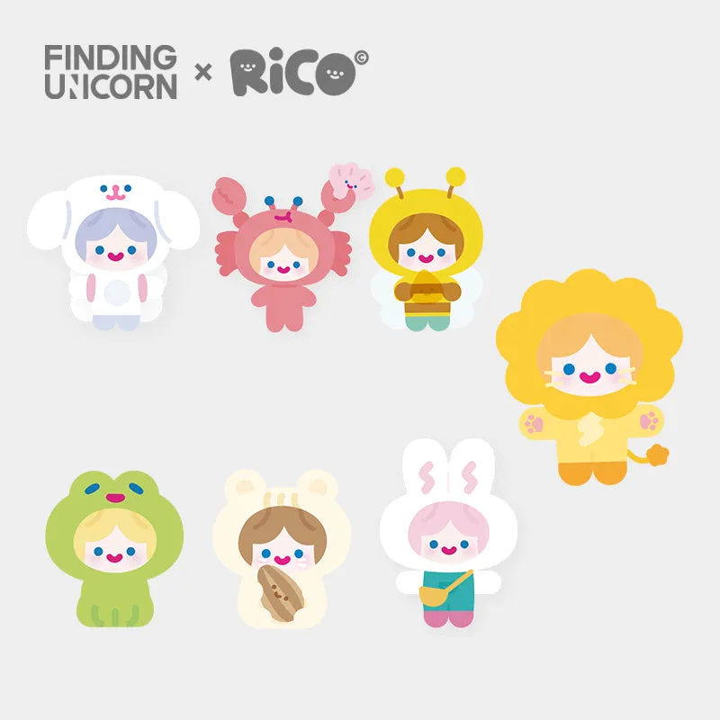 【New】FINDING UNICORN CELL RiCO Happy Fluffy Series Plush Blind Box