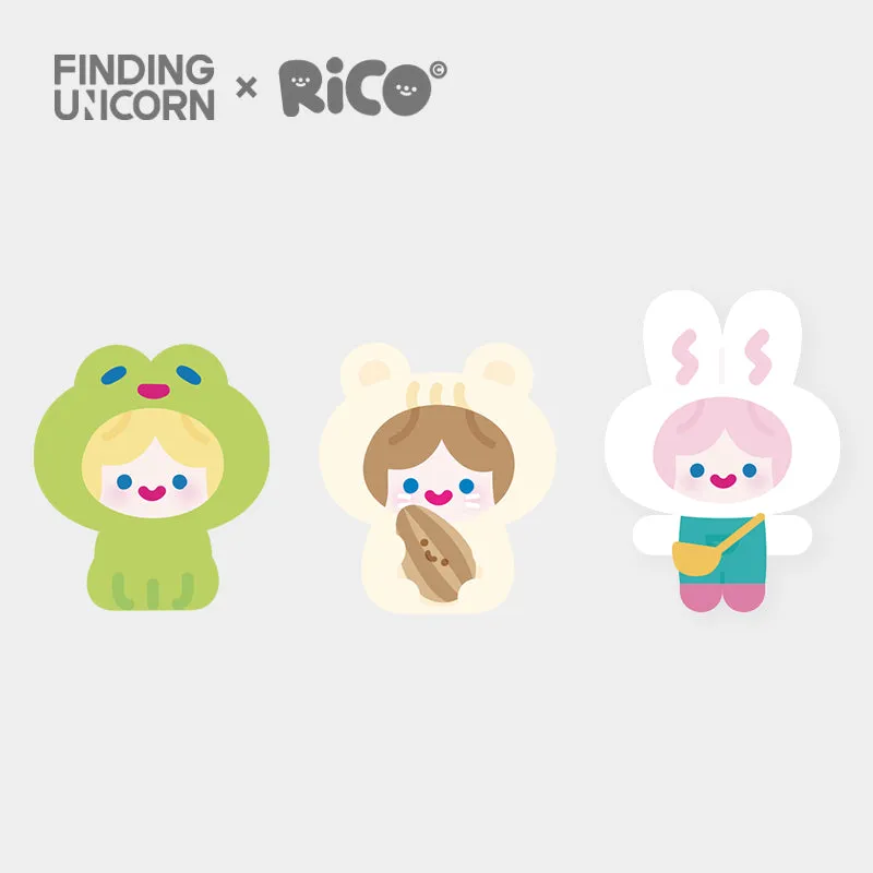 【New】FINDING UNICORN CELL RiCO Happy Fluffy Series Plush Blind Box