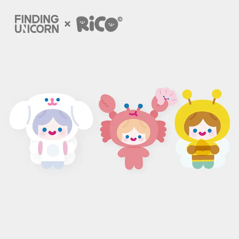 【New】FINDING UNICORN CELL RiCO Happy Fluffy Series Plush Blind Box