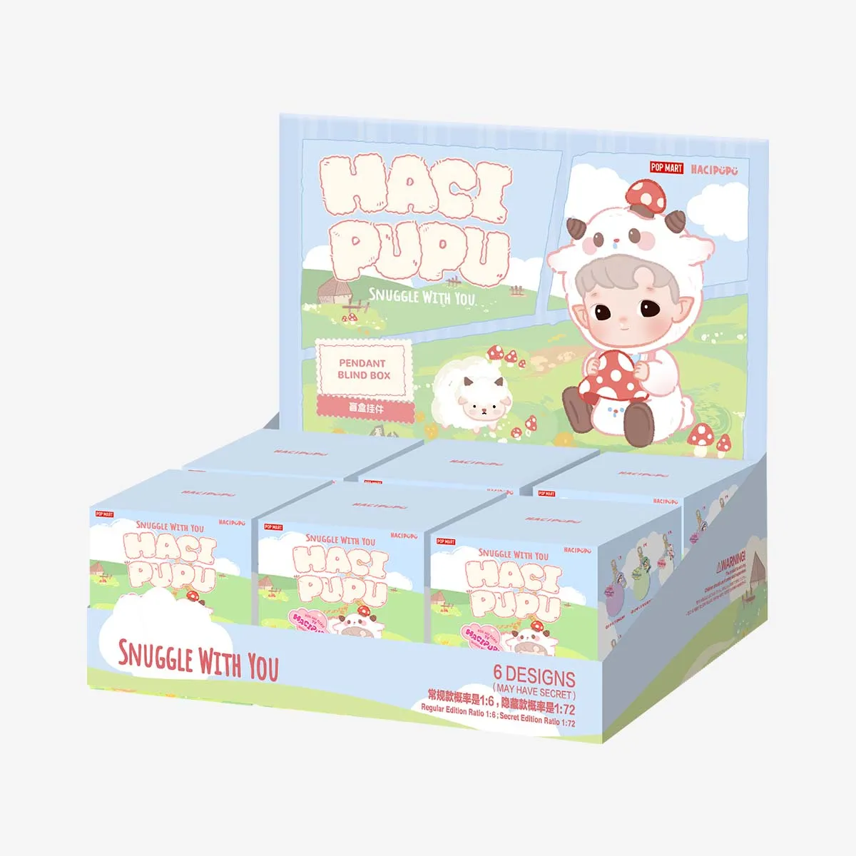 【NEW】POP MART HACIPUPU Snuggle With You Series-Pendant Blind Box