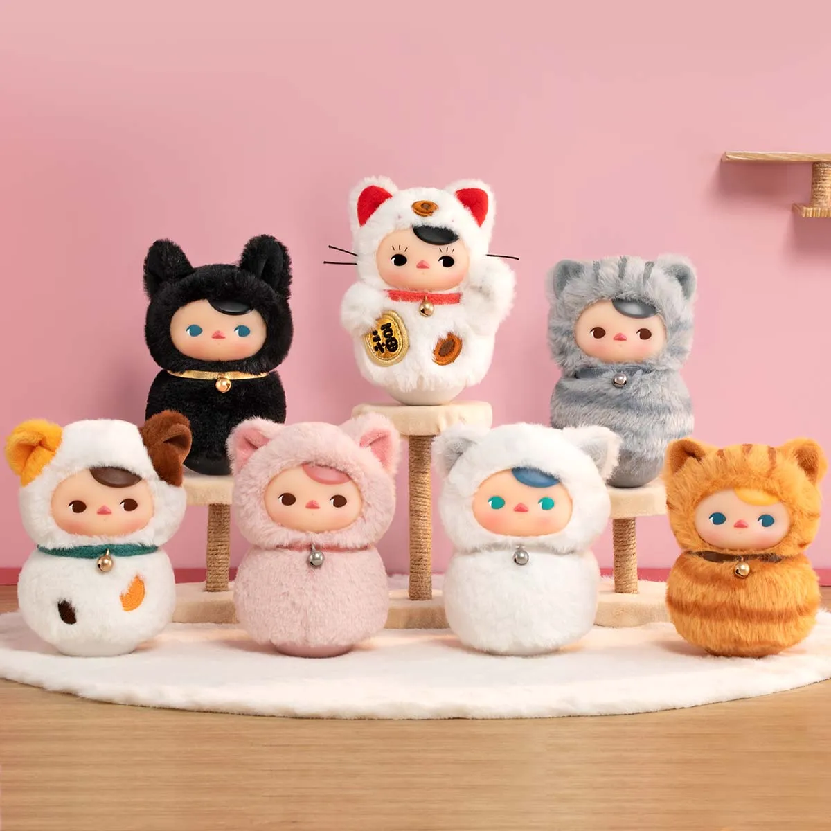 POP MART PUCKY Roly-Poly Kitty Series-Vinyl Plush [1 Blind Box]
