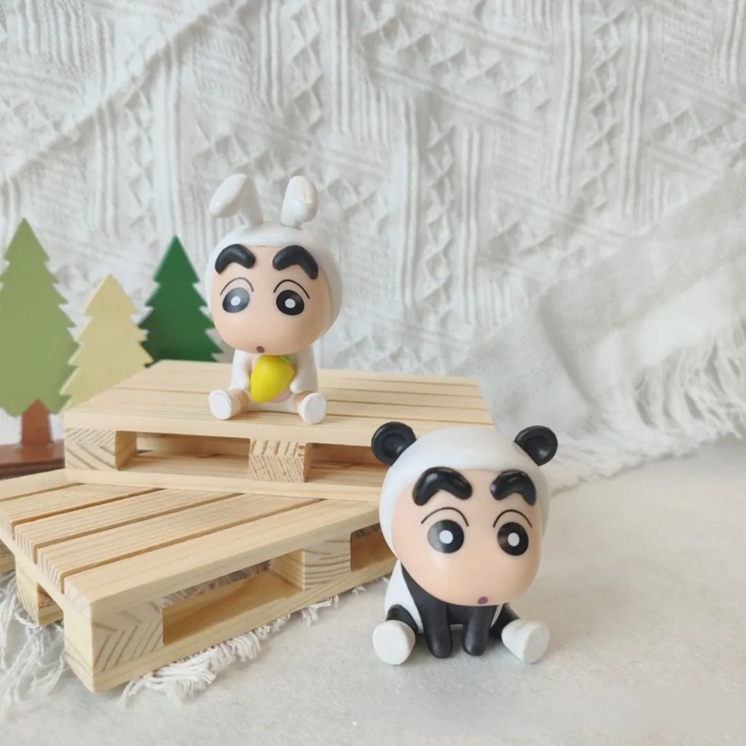 Premium Shinchan Collectibles |  Cartoon Collectible [Set of 6 Animal Dress Shin Chan]