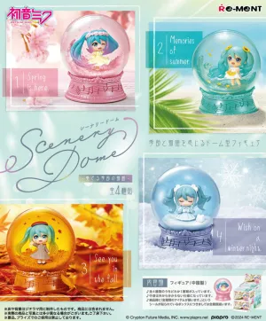 [Re-Ment] Hatsune Miku - Scenery Dome (Box of 4)